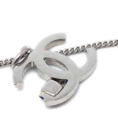 Chanel CC Chain Pendant Necklace Metal and Faux Pearls