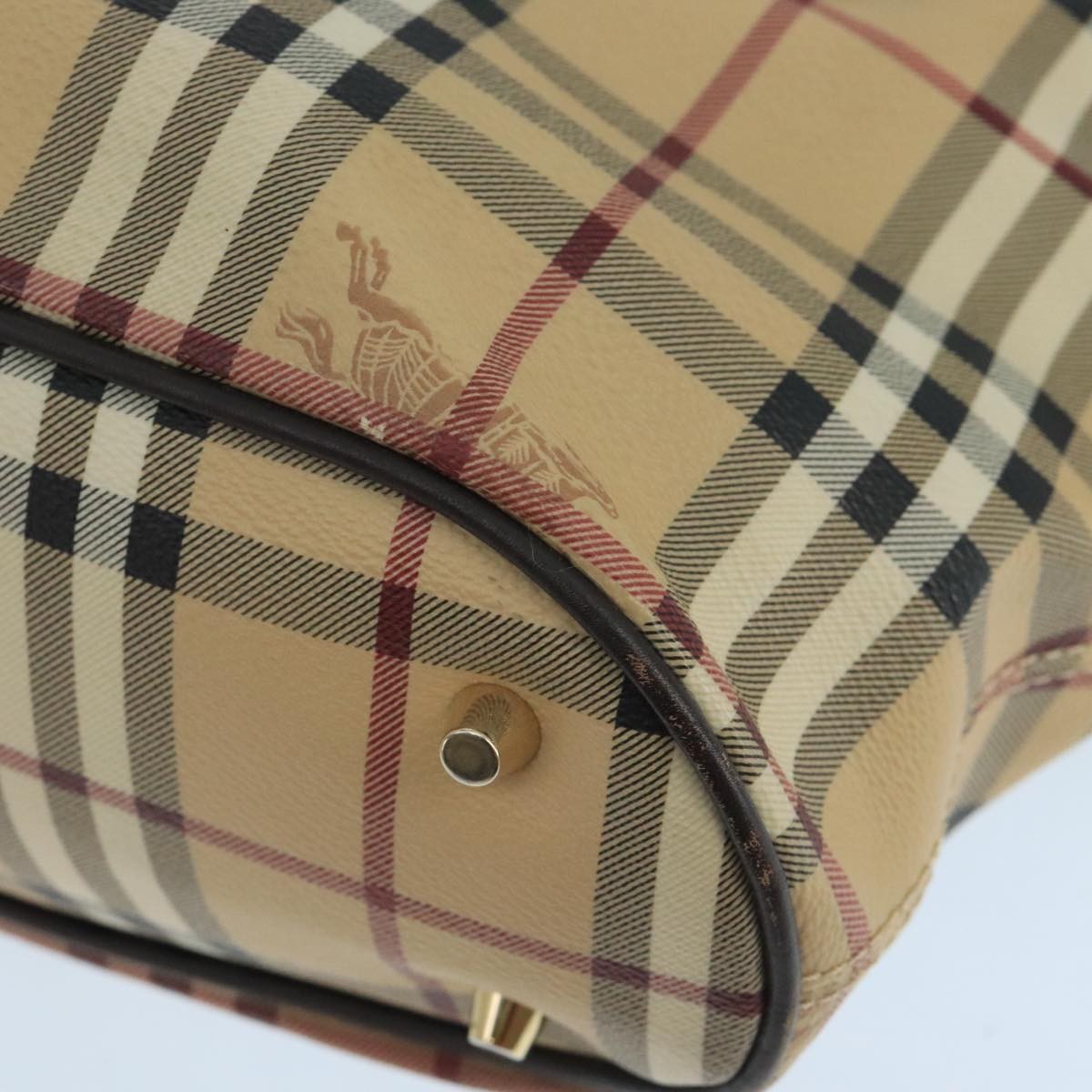 Burberry Newfield Tote Haymarket Coated Canvas