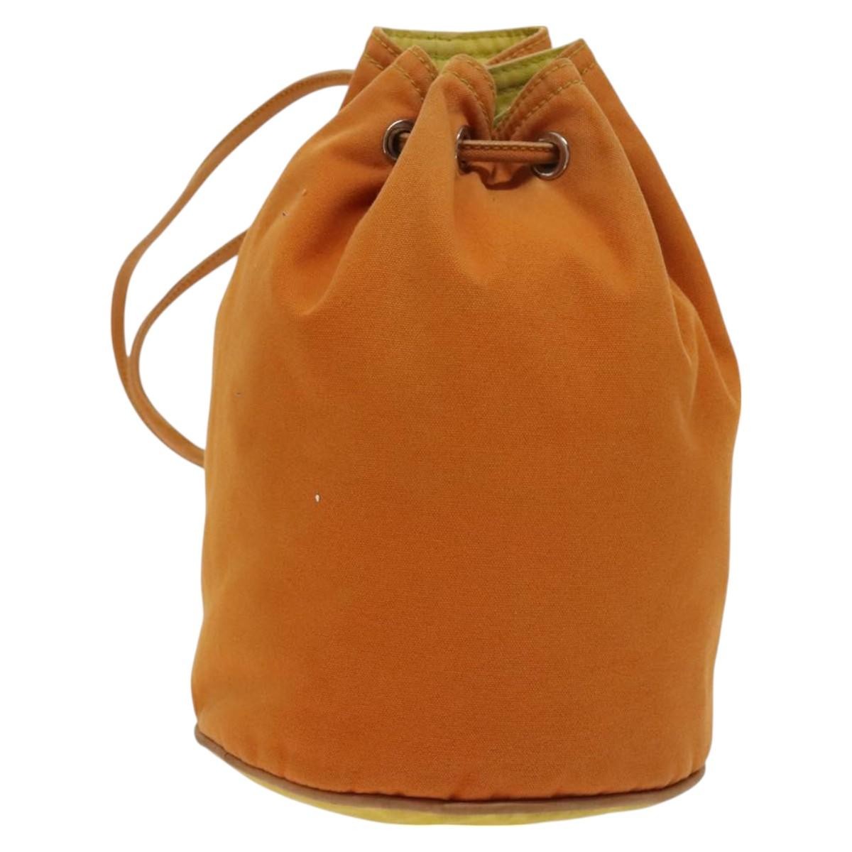 Hermes Polochon Mimile Drawstring Backpal Canvas
