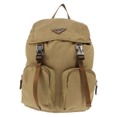 Prada Double Pocket Buckle Backpack Tessuto