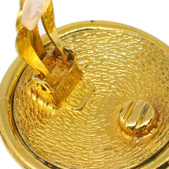 Chanel CC Round Earrings Metal