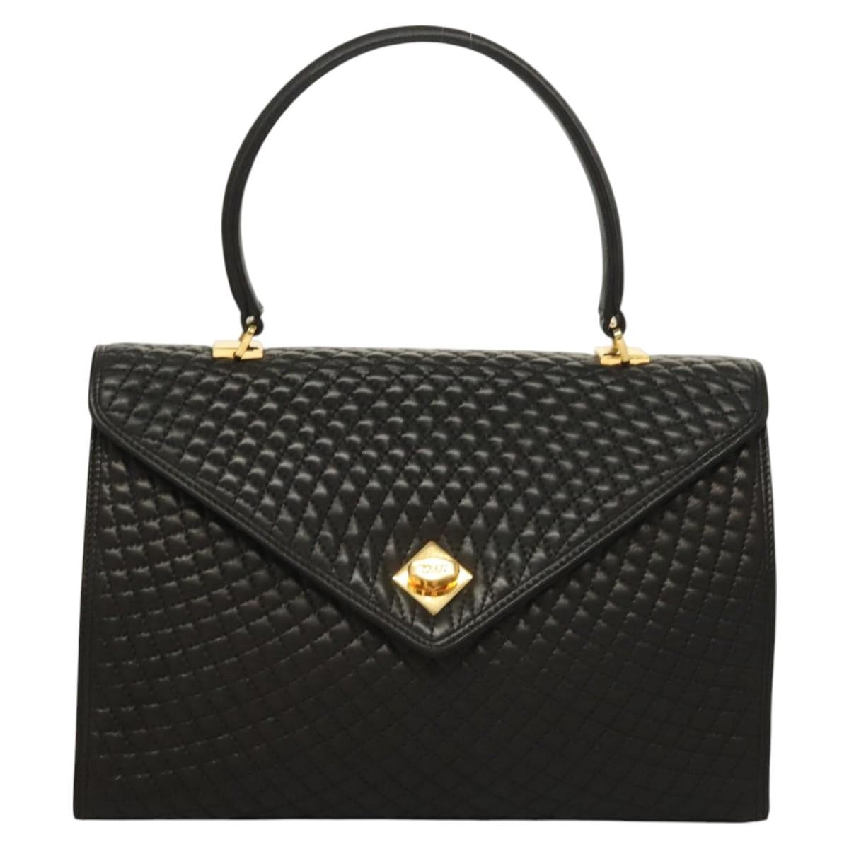 Bally Vintage Handbag Quilted Leather