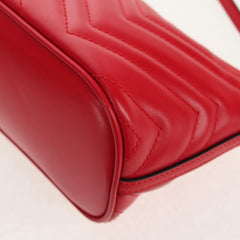 Gucci GG Marmont Pochette Shoulder Bag Matelasse Leather