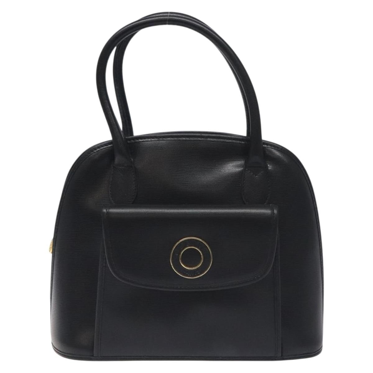 Celine Circle Logo Handbag Leather