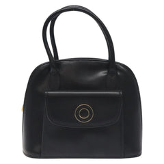Celine Circle Logo Handbag Leather