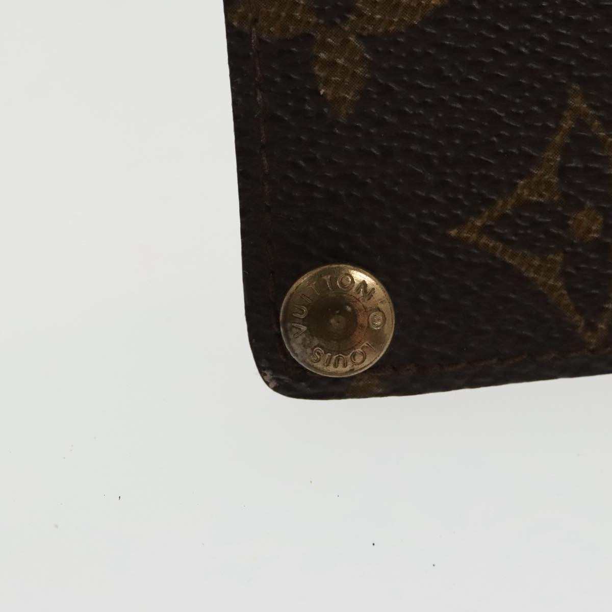 Louis Vuitton Porte Cartes Pression Card Case Monogram Canvas