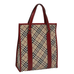 Burberry Nova Check Tote Canvas and Leather
