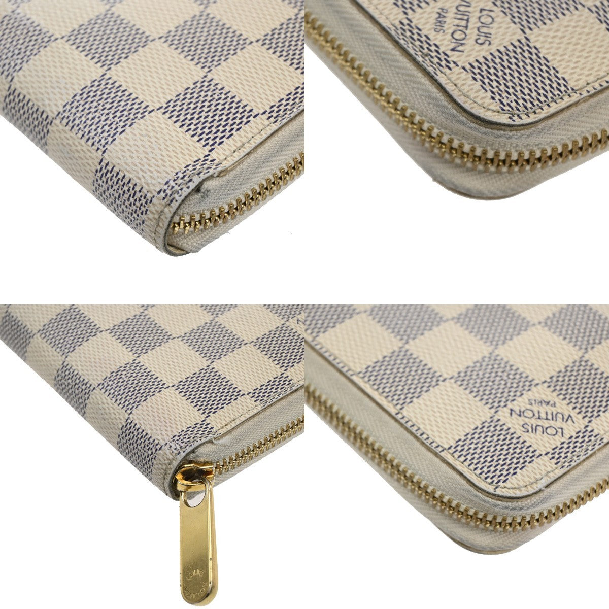 Louis Vuitton Zippy Wallet NM Damier Azur