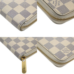 Louis Vuitton Zippy Wallet NM Damier Azur