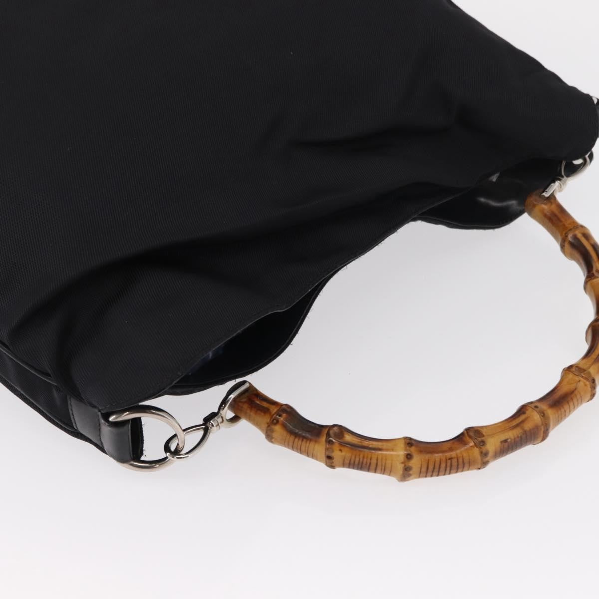 Gucci Vintage Bamboo Shoulder Bag Nylon