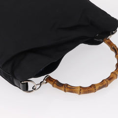 Gucci Vintage Bamboo Shoulder Bag Nylon