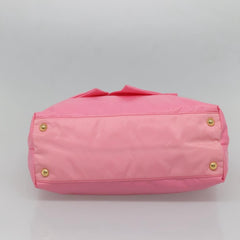 Prada Logo Bow Convertible Tote Tessuto with Leather