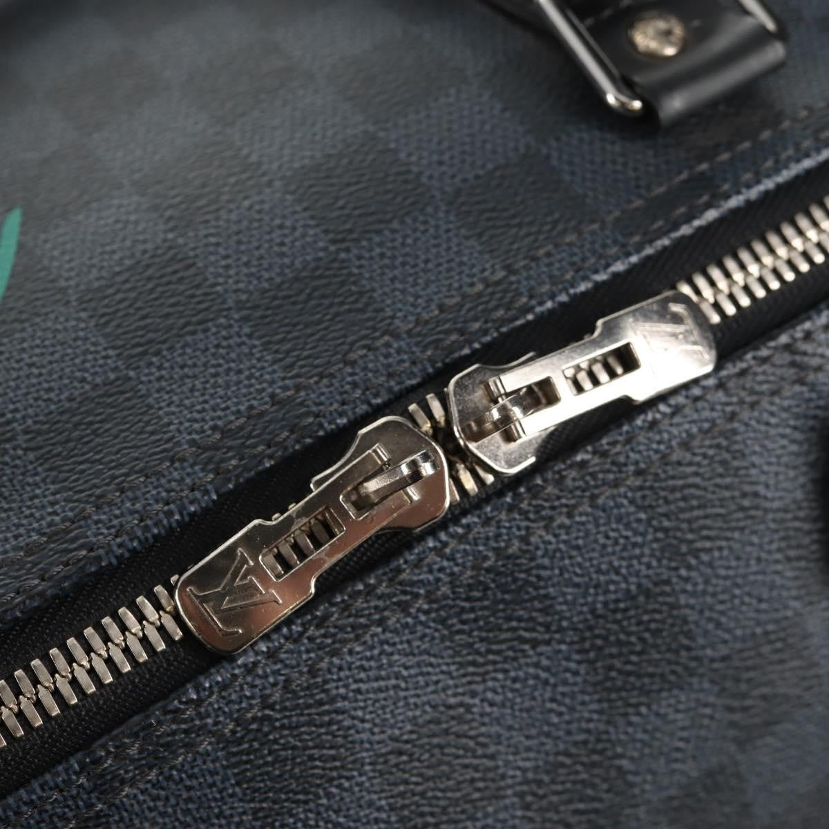 Louis Vuitton Keepall Bandouliere Bag Limited Edition Damier Cobalt Jungle