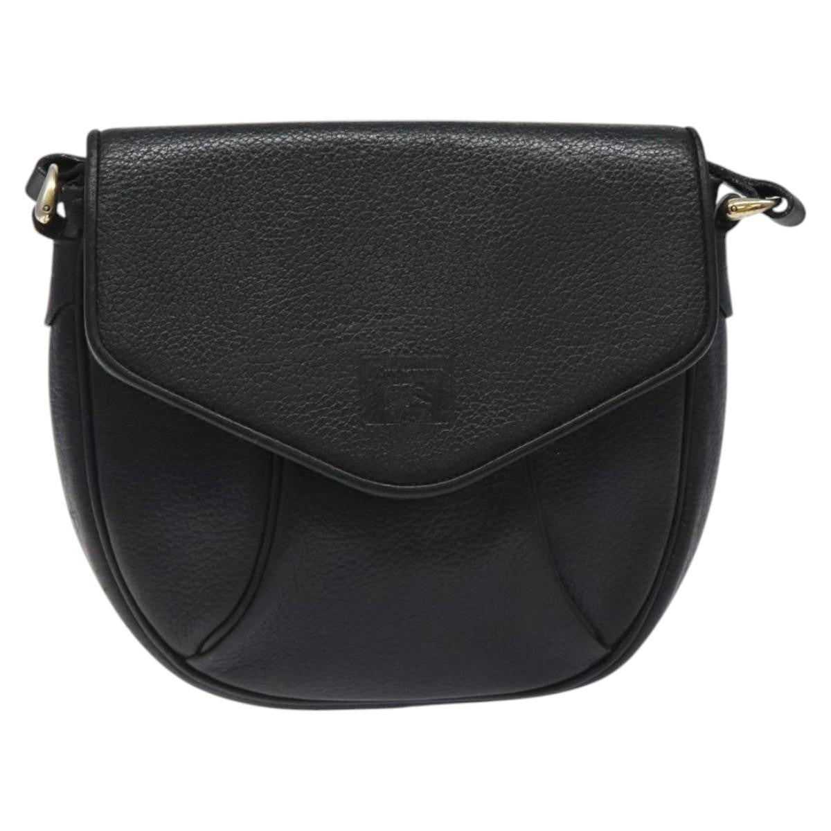 Burberry Flap Shoulder Bag Leather
