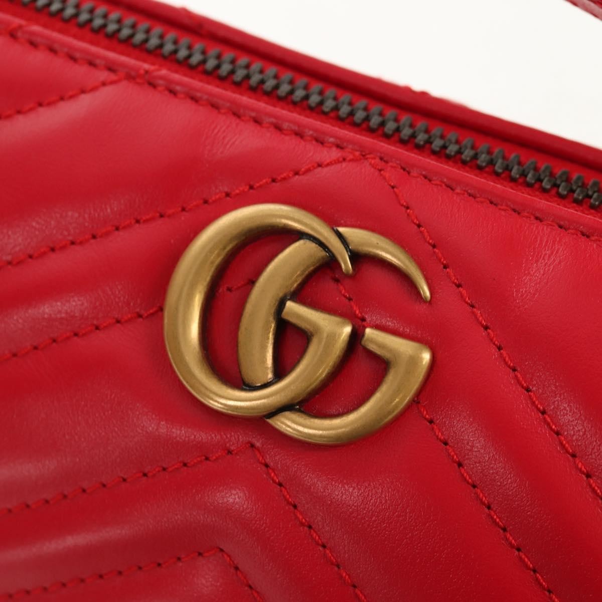Gucci GG Marmont Pochette Shoulder Bag Matelasse Leather
