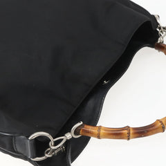 Gucci Vintage Bamboo Shoulder Bag Nylon