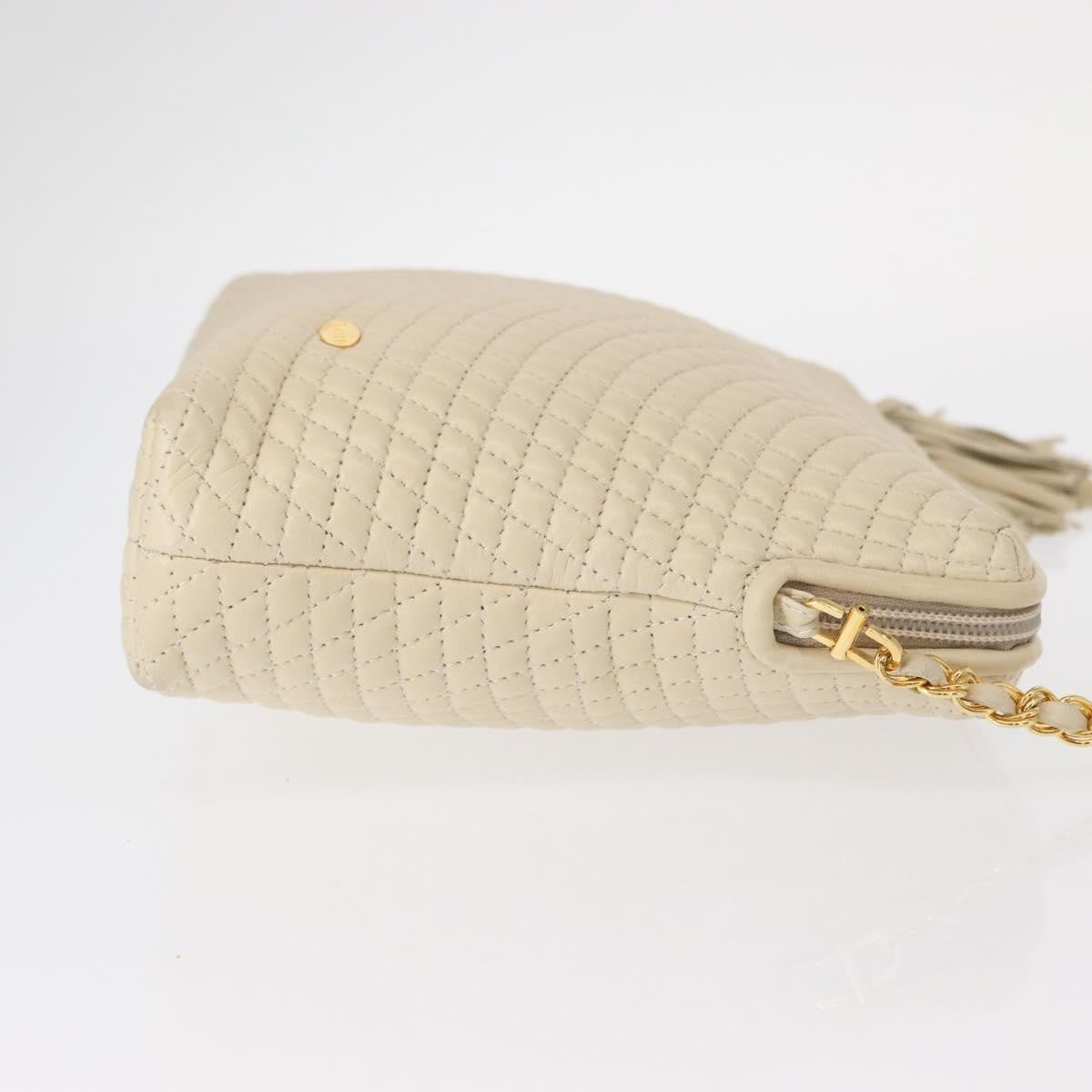 Bally Vintage Chain Shoulder Bag Quilted Leather