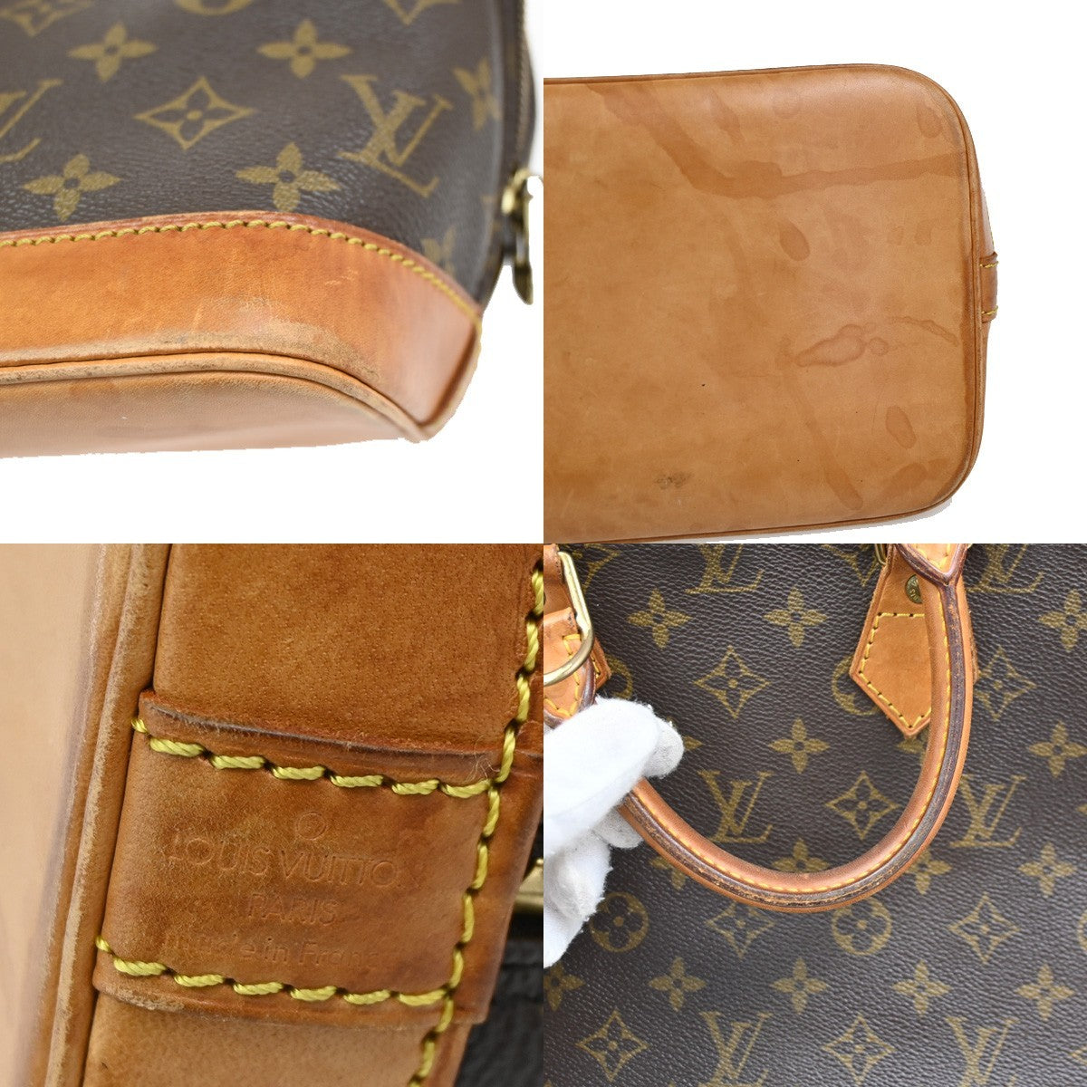 Louis Vuitton Alma Handbag Monogram Canvas