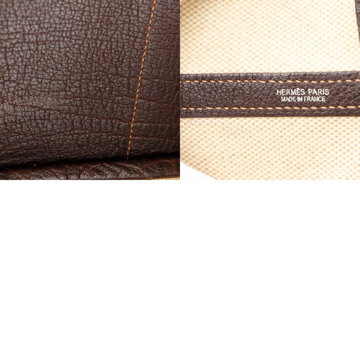 Hermes Garden Party Tote Toile and Leather