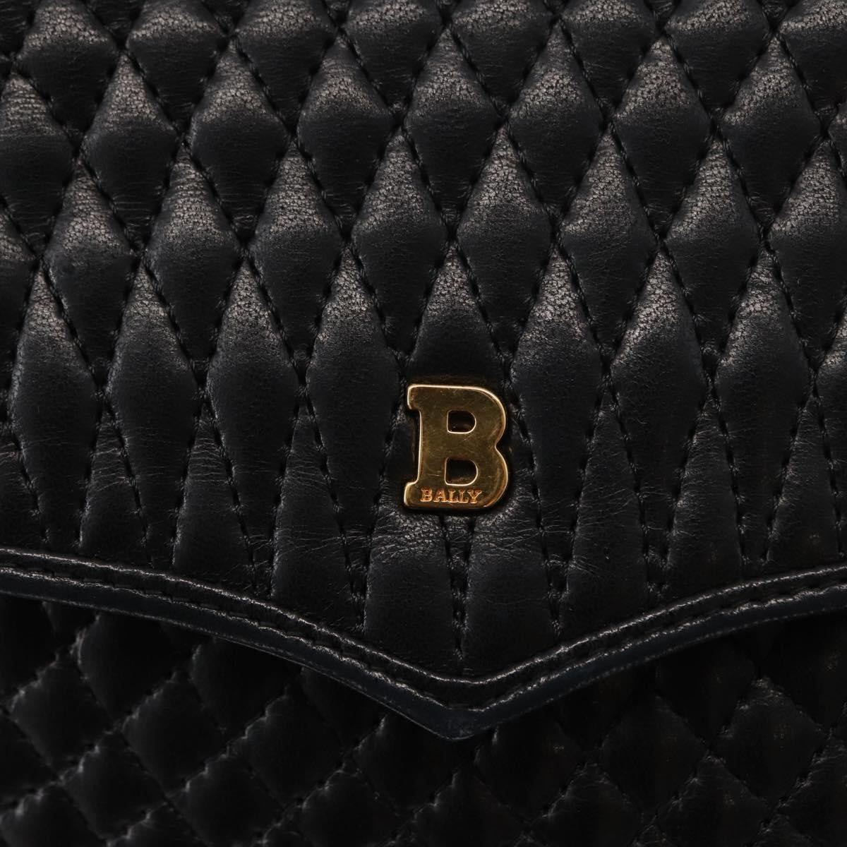 Bally Vintage Chain Shoulder Bag Quilted Leather