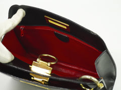 Celine Gancini Handbag Leather