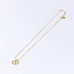 Christian Dior CD Pendant Necklace Metal