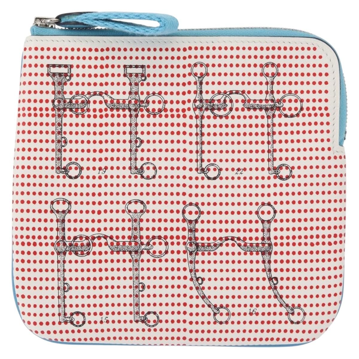 Hermes Carre Pocket Pouch Printed Swift