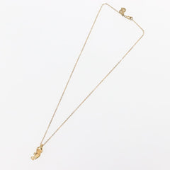 Christian Dior CD Pendant Necklace Gold-plated