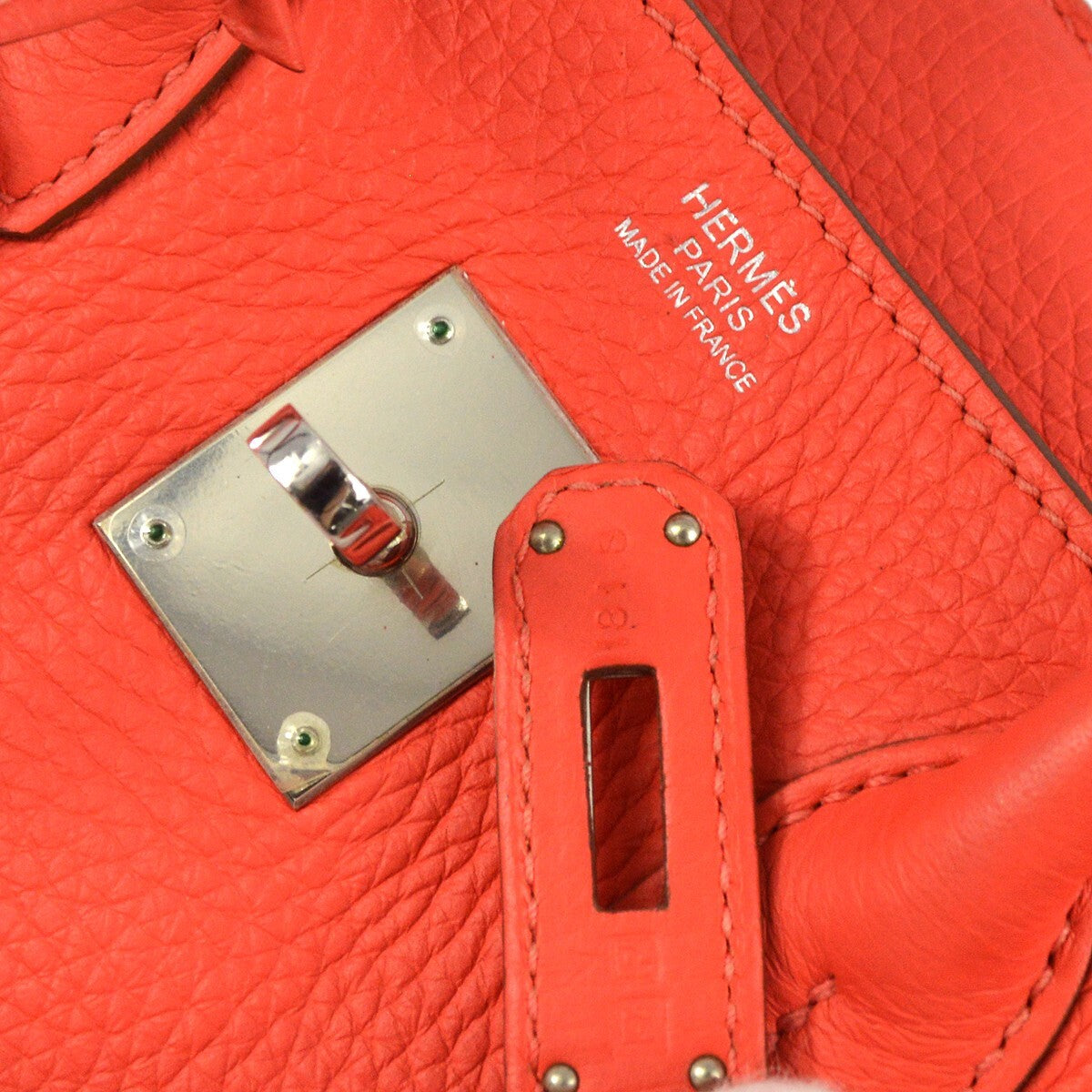 Hermes Birkin Handbag Pink Clemence with Palladium Hardware