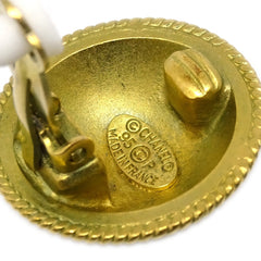 Chanel CC Round Earrings Metal