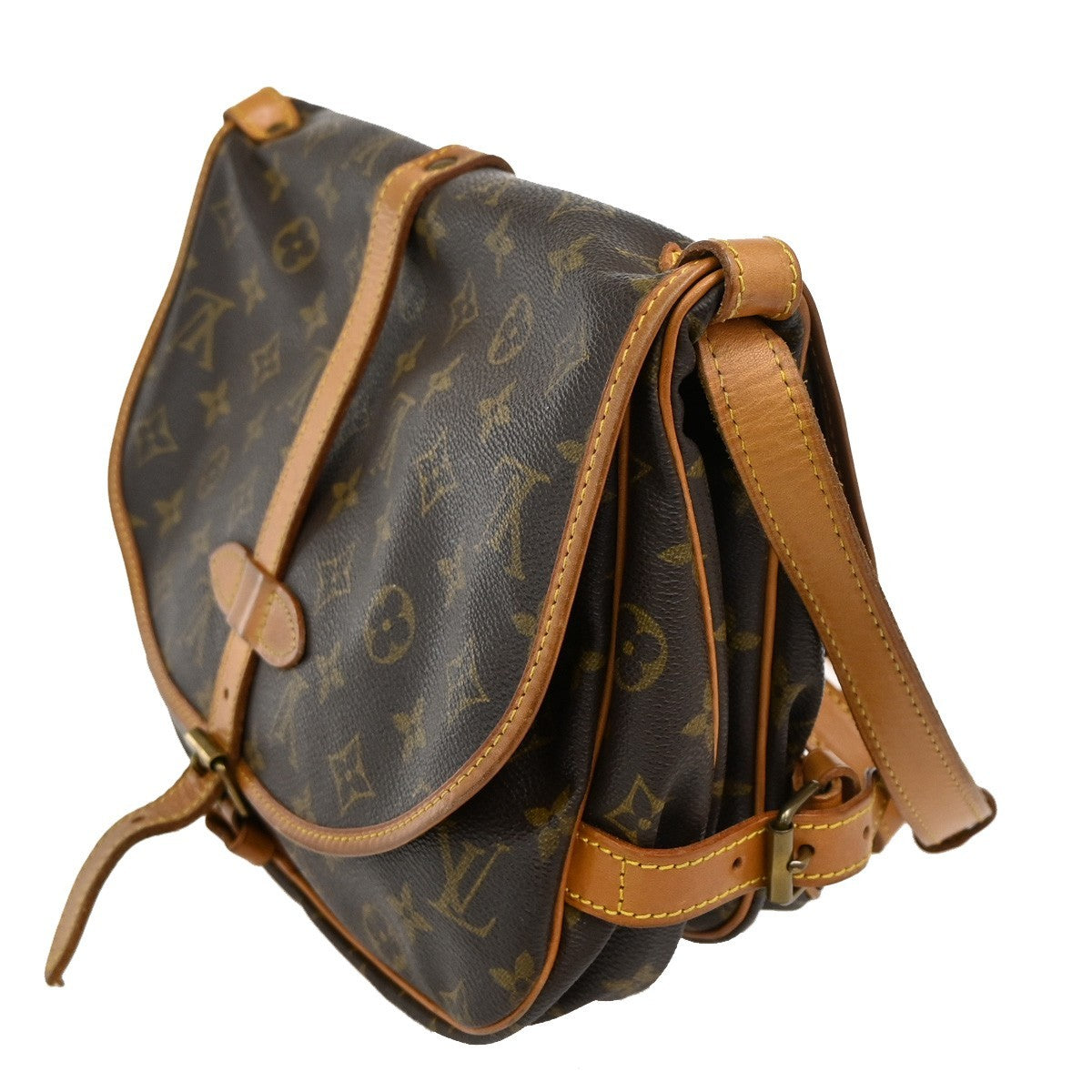Louis Vuitton Saumur Handbag Monogram Canvas