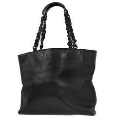 Chanel Vintage CC Resin Chain Tote Leather