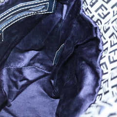 Fendi FF Logo Mon Tresor Bucket Bag Printed Shearling with Leather