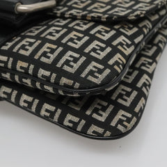 Fendi Buckle Flap Shoulder Bag Zucchino canvas