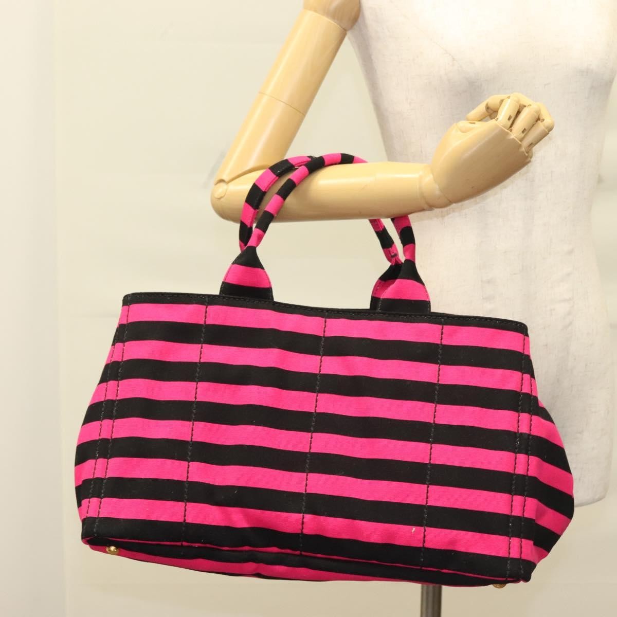 Prada Canapa Open Tote Canvas