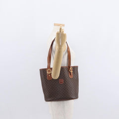 Celine Vintage Macadam Tote bag Canvas and Leather