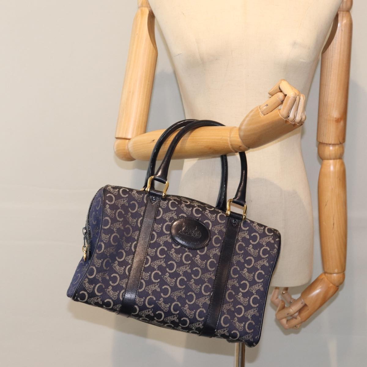 Celine C Sulky Boston bag Canvas