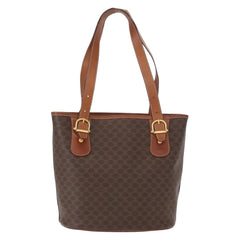 Celine Vintage Macadam Tote bag Canvas and Leather
