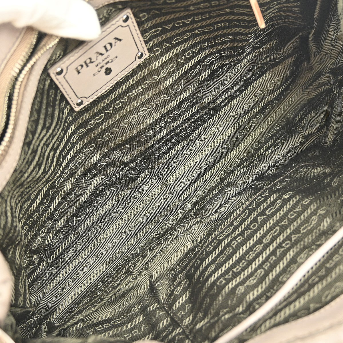 Prada Gaufre Chain Flap Shoulder Bag Nappa Leather