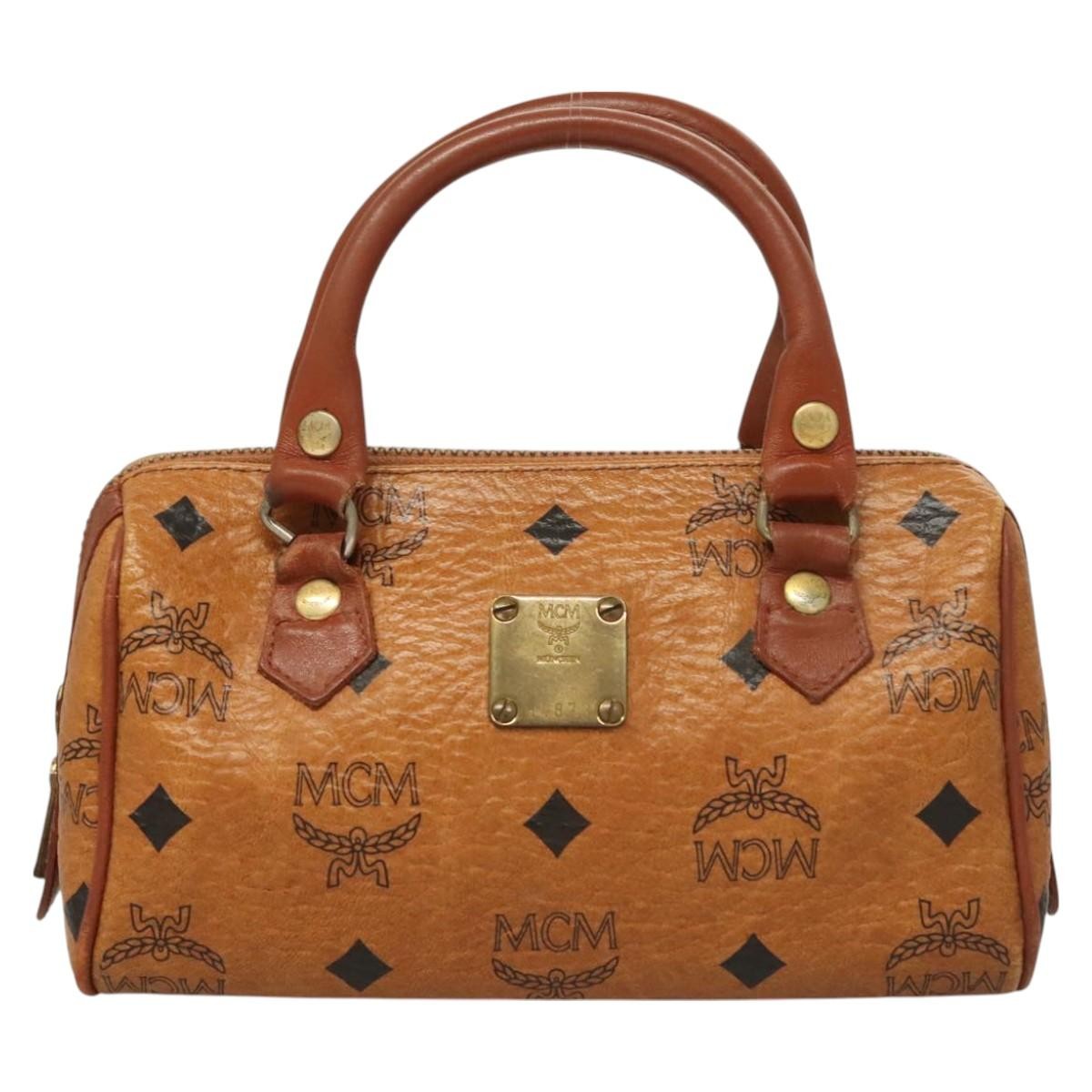 MCM Visetos logogramme Handbag Canvas and Leather