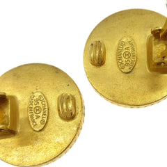 Chanel CC Round Earrings Metal