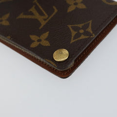 Louis Vuitton Porte Cartes Pression Card Case Monogram Canvas