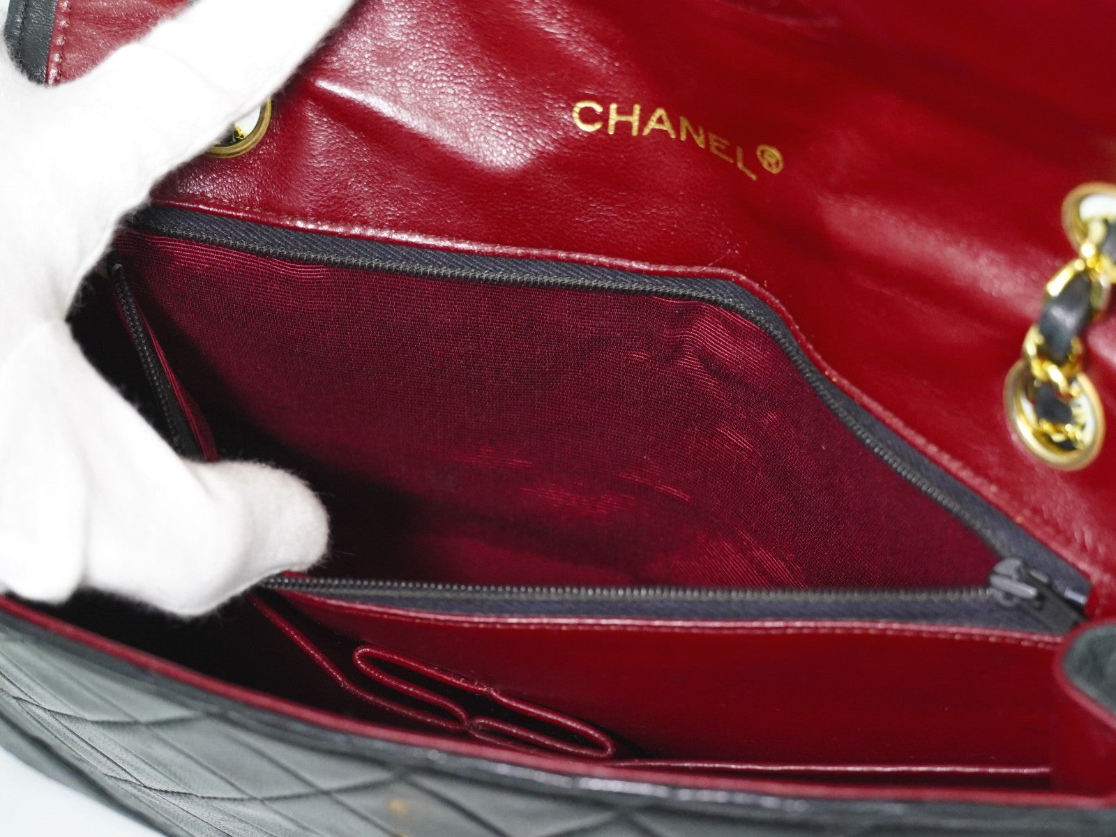 Chanel Vintage Round Flap Bag Quilted Lambskin