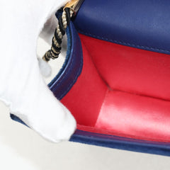 Gucci G Broadway Shoulder Bag Velvet with Crystals