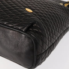 Bally Vintage Chain Shoulder Bag Quilted Leather