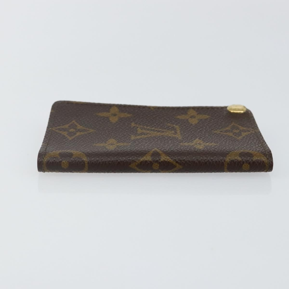 Louis Vuitton Porte Cartes Pression Card Case Monogram Canvas