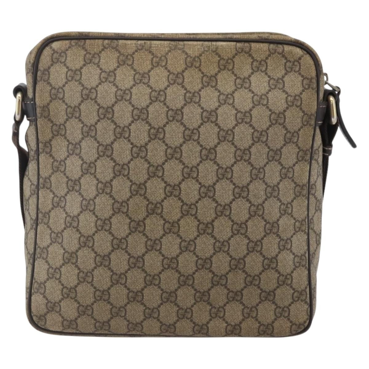Gucci Front Zip Messenger GG Coated Canvas