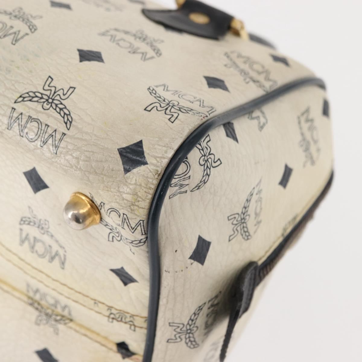 MCM Visetos Handbag Canvas and Leather