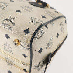 MCM Visetos Handbag Canvas and Leather