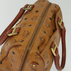 MCM Visetos Handbag Canvas and Leather